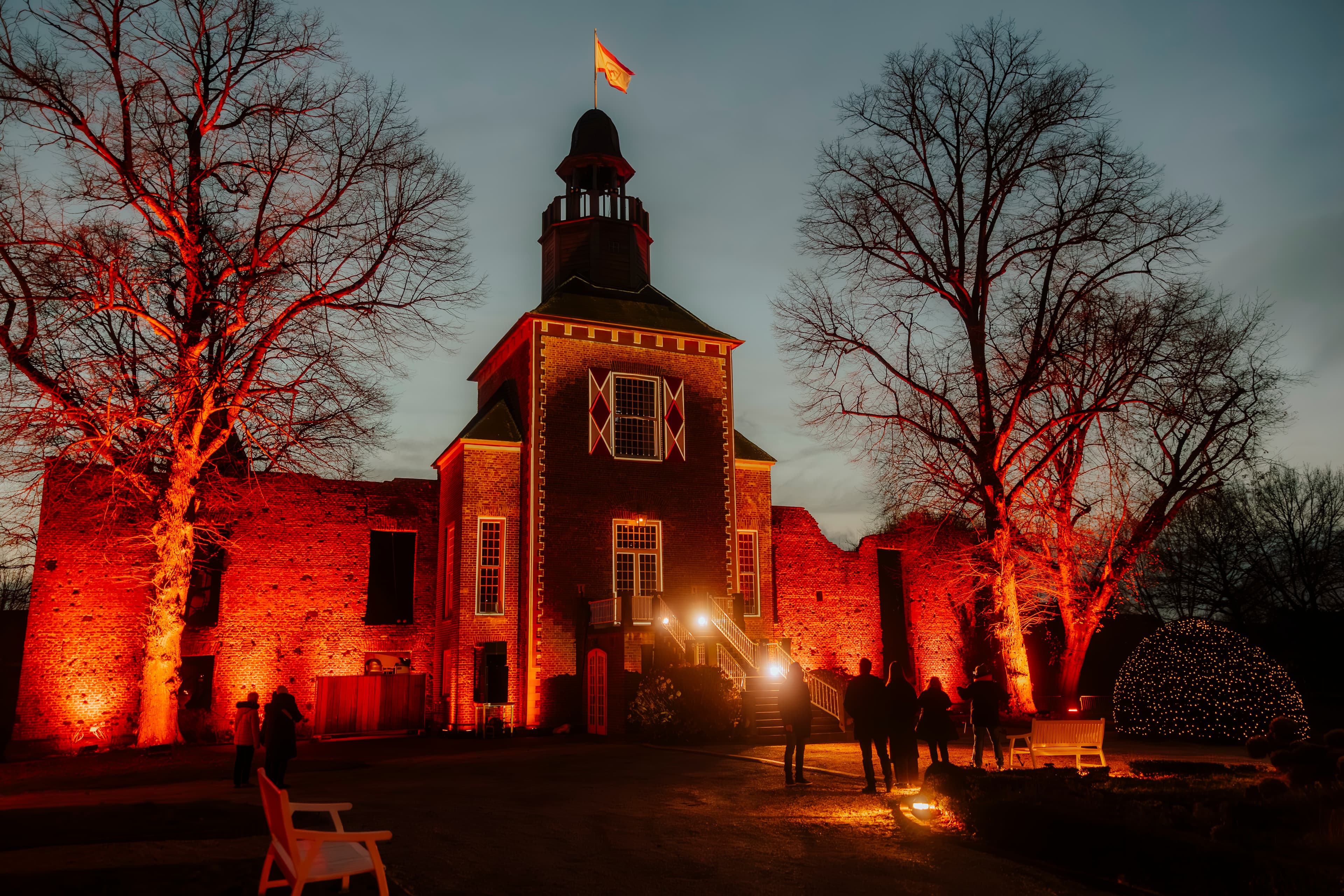 Projektionen am Schloss Hertefeld
